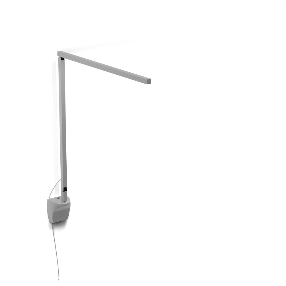 Z-Bar Solo Desk Lamp Gen 4 (Warm Light; Silver) with Wall Mount