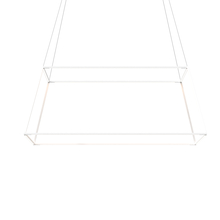 Koncept Inc ZBP-48-RS-SW-MWT-CNP - Z-Bar Pendant Rise Large Square, Soft Warm, Matte White, 51" x 51" x 20"